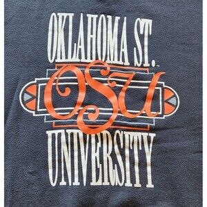 Vintage Oklahoma State Cowboys Sweatshirt Sz Large FOTL Made USA 50/50 90s Y2K